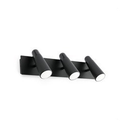 FARO - Aplique LAO led 3x4,5W 3K negro