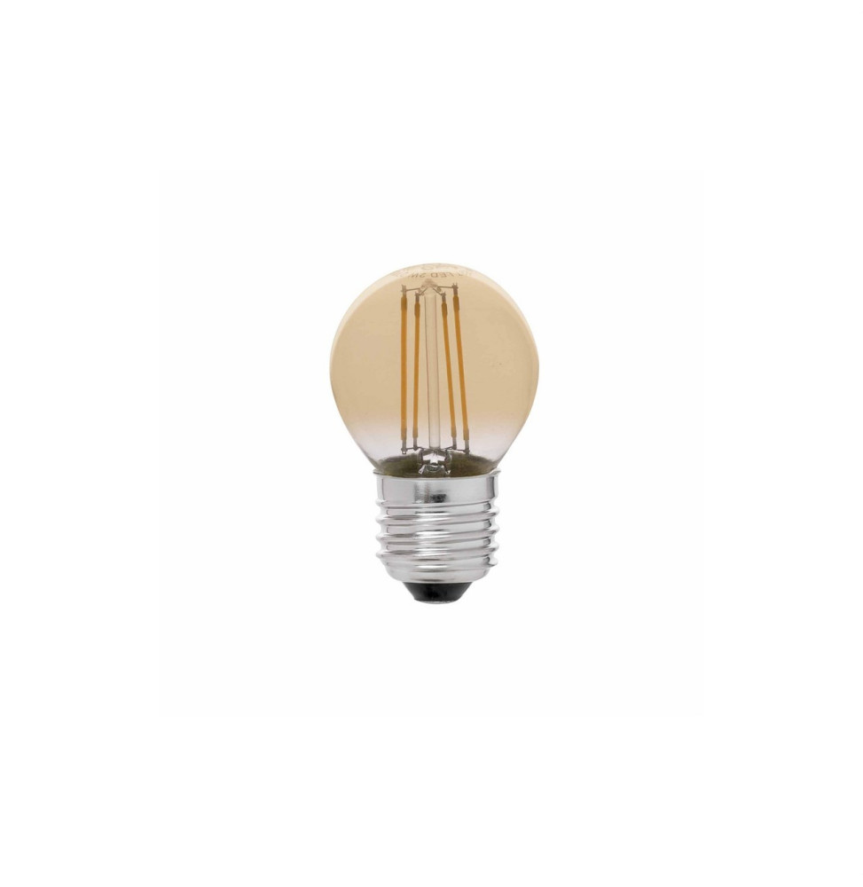 FARO - Lámpara G45 E27 led 4W filamento ámbar dimable 2200K