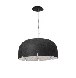 FARO - Luminaria colgante MUTE gris oscuro clAro 36W 3K
