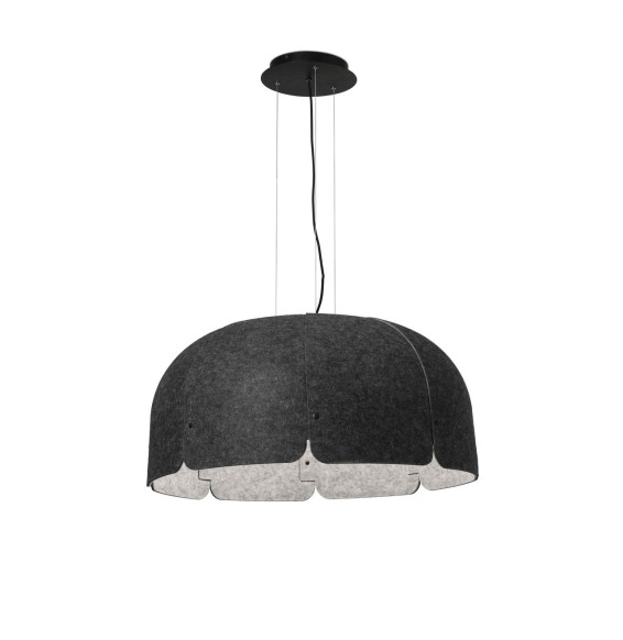 FARO - Luminaria colgante MUTE gris oscuro clAro 36W 3K