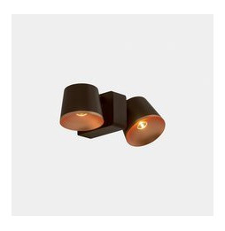 LedsC4 - Aplique Drone doble LED 14W 2700K marrón 613lm