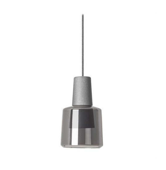 LedsC4 - Luminaria colgante Khoi superficie LED 19.5W 3000K gris cemento 907lm