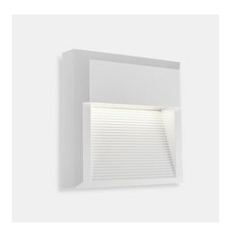 LedsC4 - Aplique IP66 Kossel cuadrado indirecto 200mm LED 6.4W blanco neutro 4000K ON-OFF blanco 295lm
