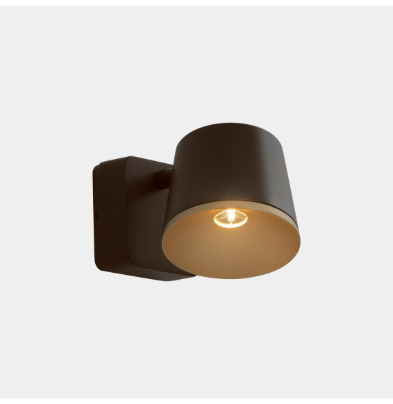 LedsC4 - Aplique Drone simple LED 7W 2700K marrón 350lm