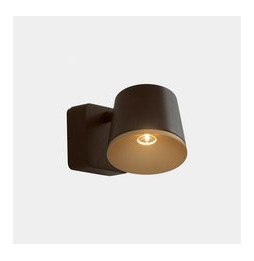 LedsC4 - Aplique Drone simple LED 7W 2700K marrón 350lm