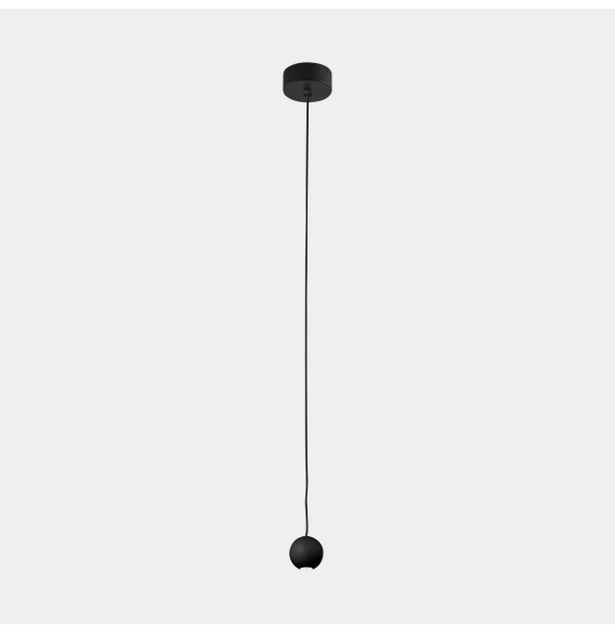 LedsC4 - Luminaria colgante Punto simple Surface LED 5W 3000K negro 329lm