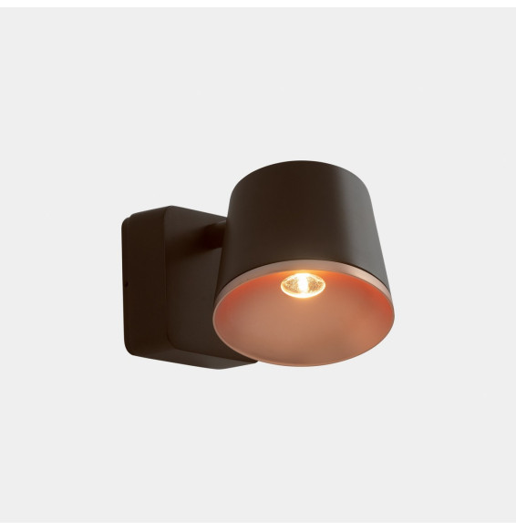 LedsC4 - Aplique Drone simple LED 7W 2700K marrón 350lm