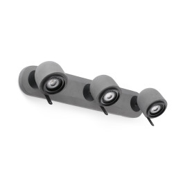 FARO - Aplique orientable STONE 3xGU10 led 8W gris piedra