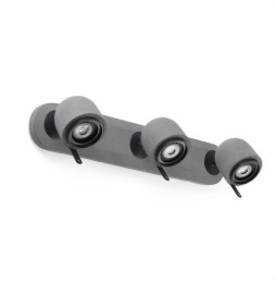 FARO - Aplique orientable STONE 3xGU10 led 8W gris piedra