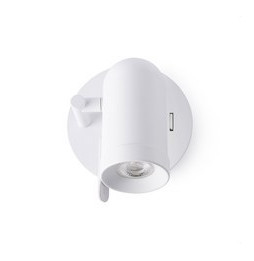 FARO - Aplique ORLEANS 1xGU10 blanco