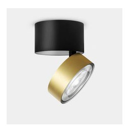 LedsC4 - Proyector Kiva Surface Ø95mm 13.2 blanco cálido 3000K CRI 90 22.7º PHASE CUT 1320lm oro mate