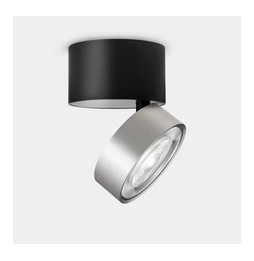LedsC4 - Proyector Kiva Surface Ø95mm 13.2 blanco cálido 3000K CRI 90 22.7º PHASE CUT 1320lm níquel satinado