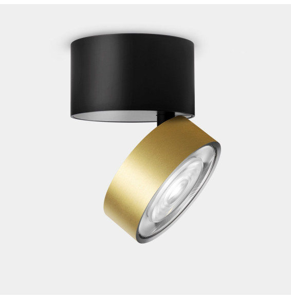 LedsC4 - Proyector Kiva Surface Ø95mm 13.2 blanco cálido 2700K CRI 90 22.7º DALI-2 1172lm oro mate