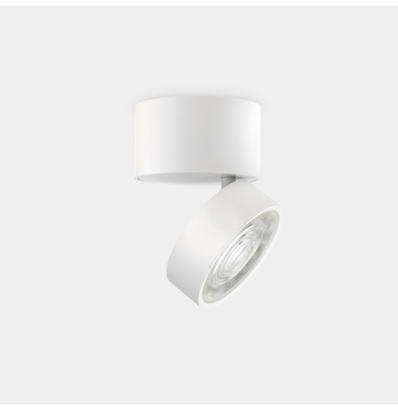 LedsC4 - Proyector Kiva Surface Ø75mm 7.8 blanco cálido 2700K CRI 90 18.9º PHASE CUT 458lm níquel satinado