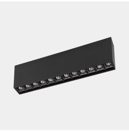 LedsC4 - Plafón BENTO SURFACE DALI 26.5 blanco cálido 3000K CRI 90 DALI-2 IP23 2240lm negro