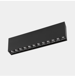 LedsC4 - Plafón BENTO SURFACE DALI 26.5 blanco cálido 2700K CRI 90 DALI-2 IP23 2240lm negro