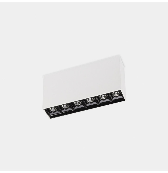 LedsC4 - Plafón BENTO SURFACE DALI 16.1 blanco cálido 3000K CRI 90 DALI-2 IP23 1276lm blanco
