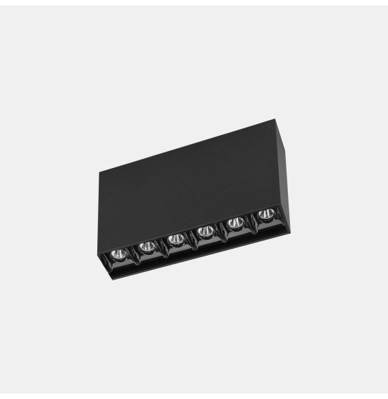 LedsC4 - Plafón BENTO SURFACE DALI 16.1 blanco cálido 2700K CRI 90 DALI-2 IP23 1119lm negro