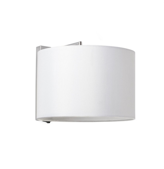 FARO - Aplique SAHARA 1xE27 60W cromo pantalla blanca