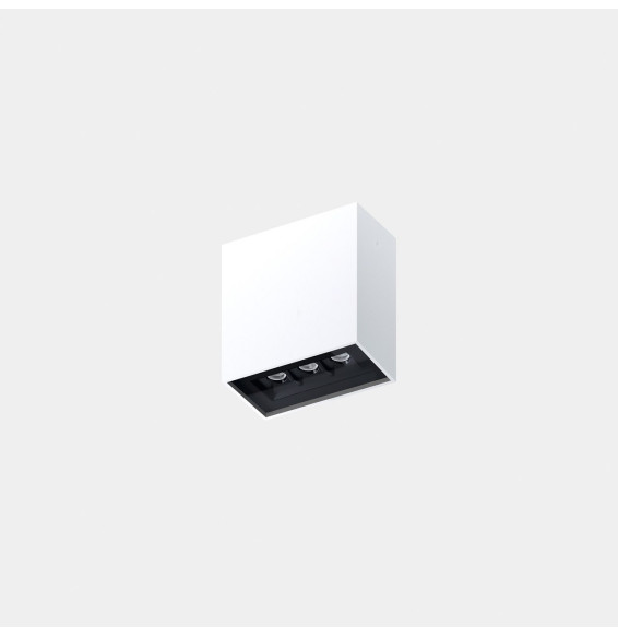 LedsC4 - Plafón Bento Surface 3 LEDS 8 blanco cálido 3000K CRI 90 ON-OFF IP23 638lm blanco