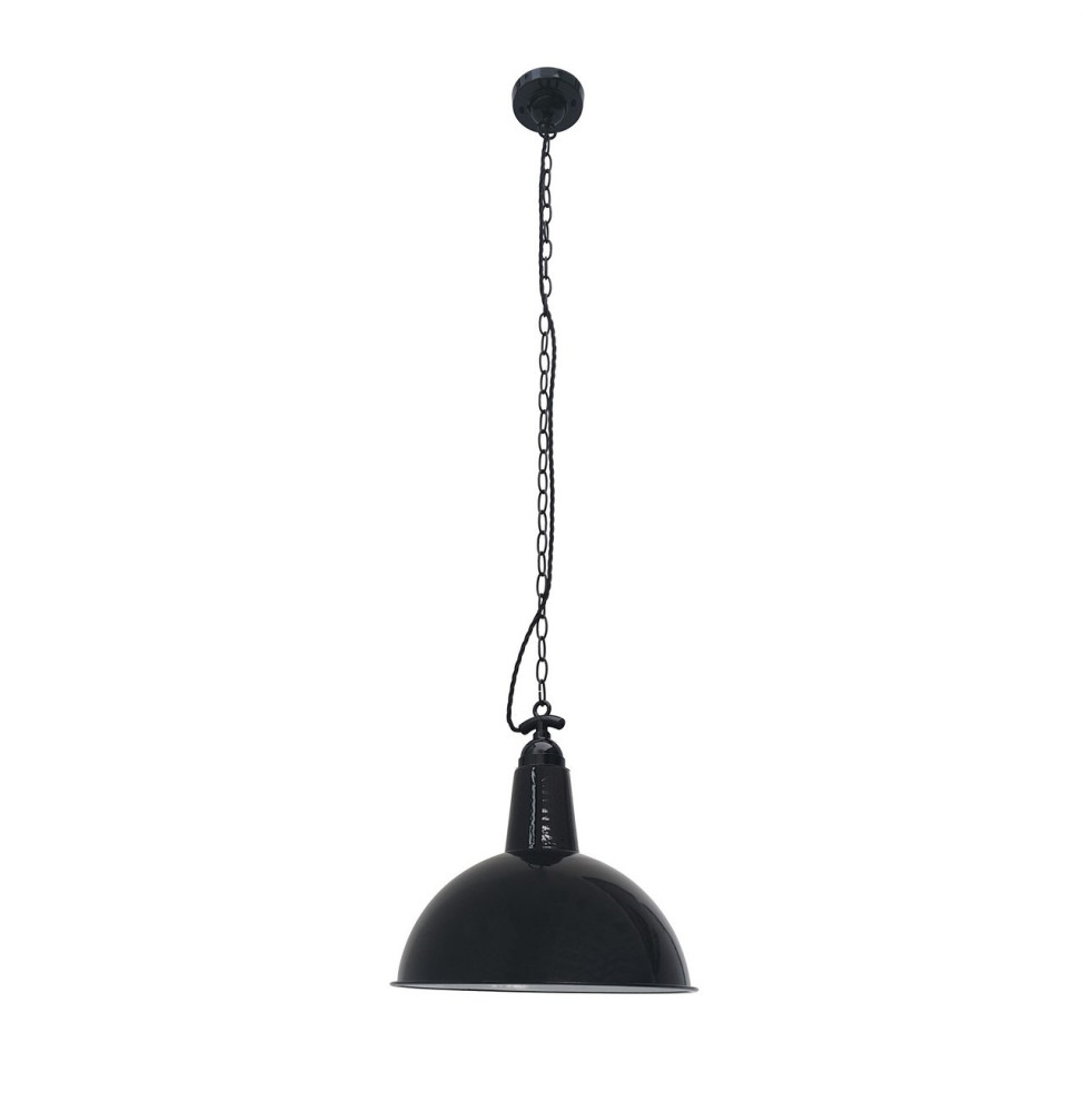 FARO - Luminaria colgante LOU E27 15W negro