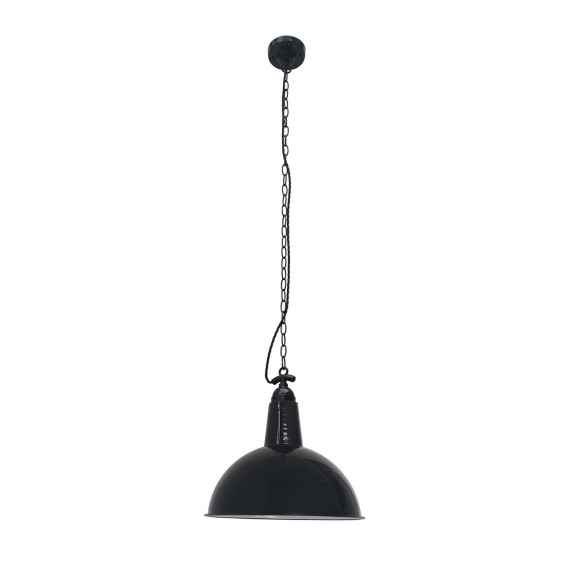 FARO - Luminaria colgante LOU E27 15W negro