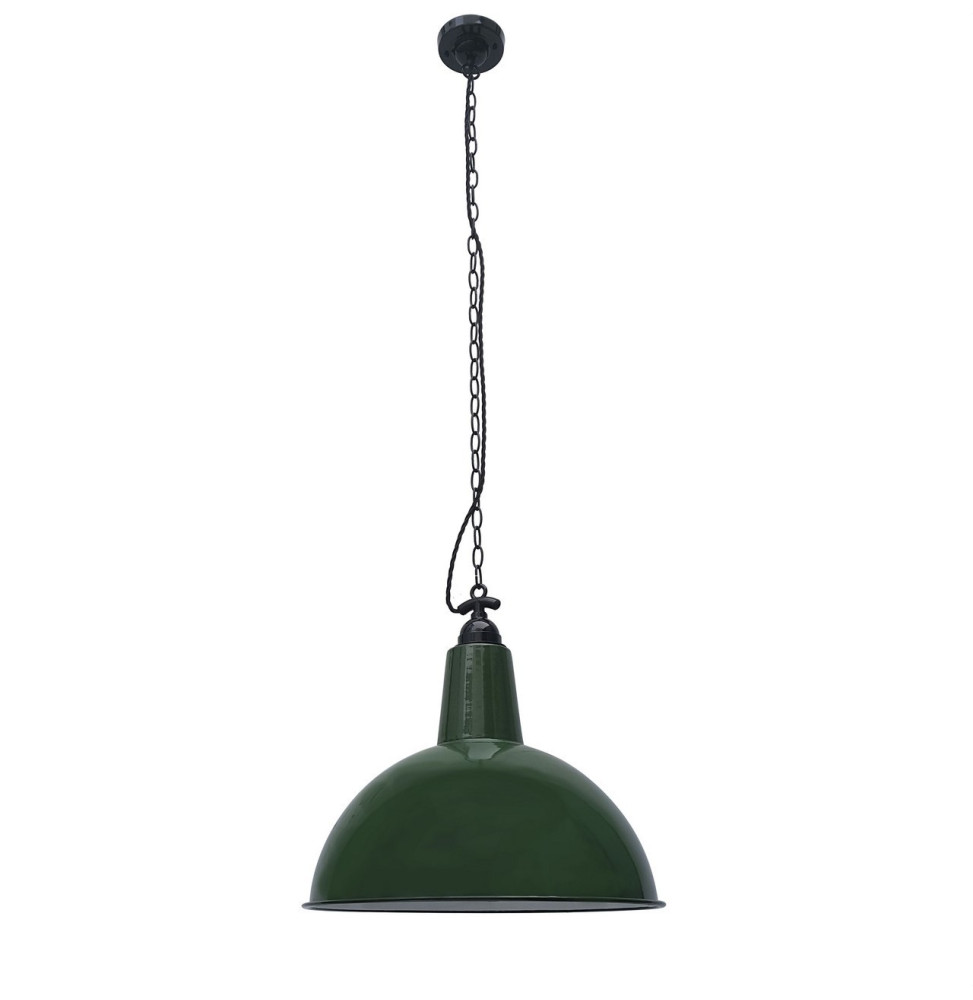 FARO - Luminaria colgante LOU E27 15W verde