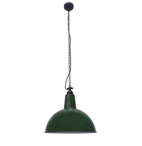FARO - Luminaria colgante LOU E27 15W verde