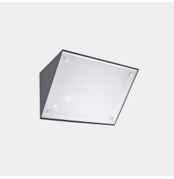 LedsC4 - Aplique IP65 Curie Small LED 14.4 SW 2700-3200-4000K ON-OFF 792lm gris urbano