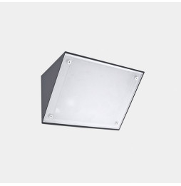 LedsC4 - Aplique IP65 Curie Small LED 14.4 SW 2700-3200-4000K ON-OFF 792lm gris urbano