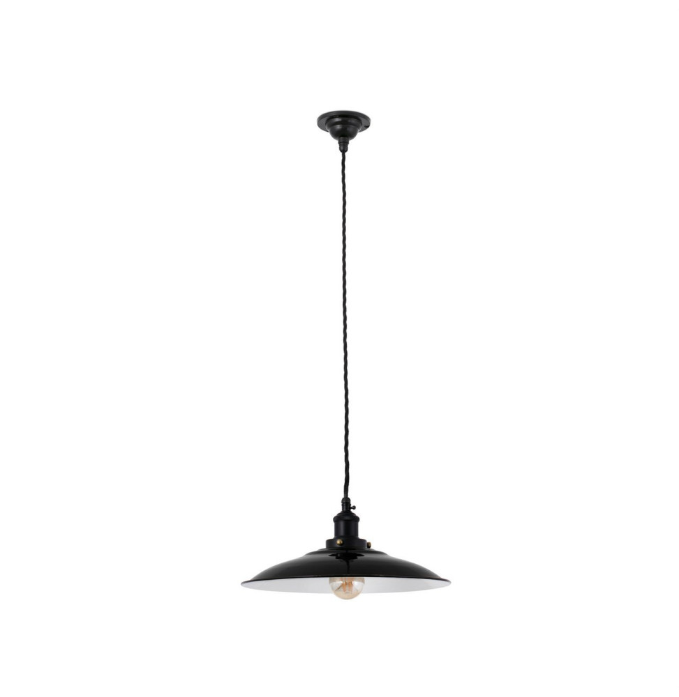 FARO - Luminaria colgante LANG E27 negro