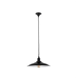 FARO - Luminaria colgante LANG E27 negro