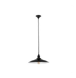 FARO - Luminaria colgante LANG E27 negro