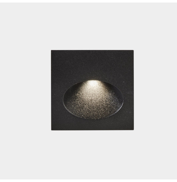 LedsC4 - Empotrable de pared IP66 Bat Square Oval LED 3 3000K 77lm gris urbano