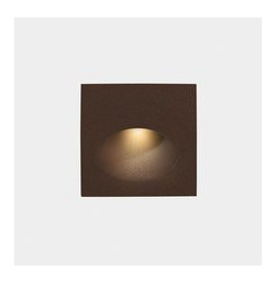 LedsC4 - Empotrable de pared IP66 Bat Square Oval LED 3 4000K 77lm marrón