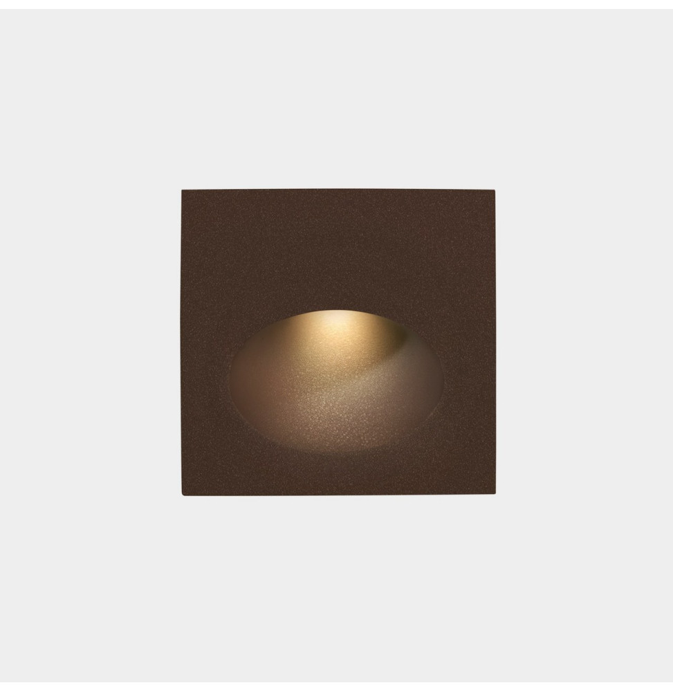 LedsC4 - Empotrable de pared IP66 Bat Square Oval LED 3 3000K 77lm marrón LedsC4 - Empotrable de pared IP66 Bat Square Oval LED 3 3000K 77lm marrón