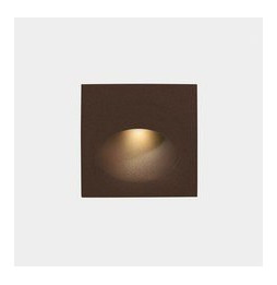 LedsC4 - Empotrable de pared IP66 Bat Square Oval LED 3 2700K 77lm marrón
