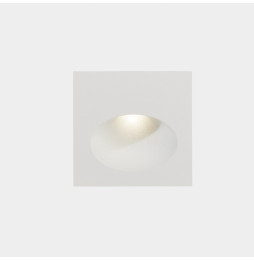 LedsC4 - Empotrable de pared IP66 Bat Square Oval LED 3 2700K 77lm blanco