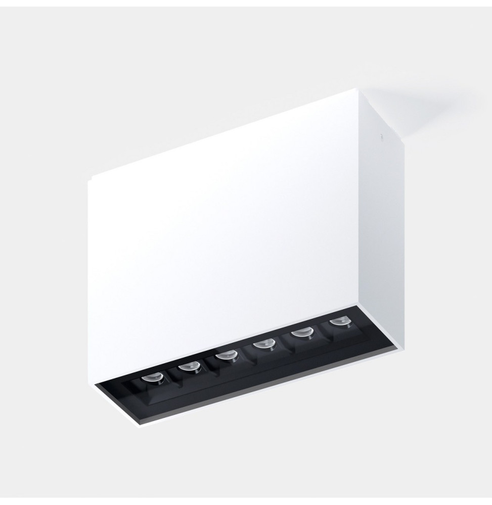 LedsC4 - Plafón Bento Surface 6 LEDS IP66 14.7 blanco cálido 2700K CRI 90 DALI-2/PUSH IP66 1119lm gris LedsC4 - Plafón Bento Surface 6 LEDS IP66 14.7 blanco cálido 2700K CRI 90 DALI-2/PUSH IP66 1119lm gris