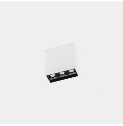 LedsC4 - Plafón Bento Surface 3 LEDS 8 blanco cálido 2700K CRI 90 ON-OFF 560lm IP23 blanco