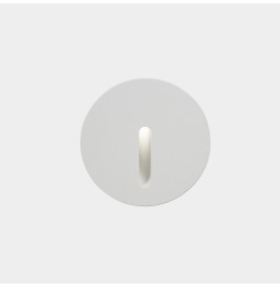 LedsC4 - Empotrable de pared IP66 Bat Round Lineal LED 3 3000K 10lm blanco