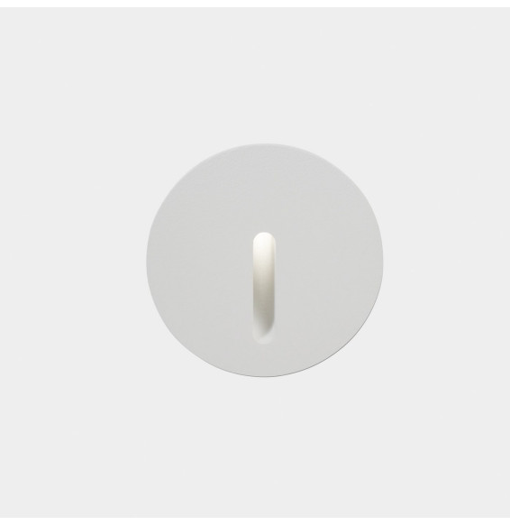 LedsC4 - Empotrable de pared IP66 Bat Round Lineal LED 3 3000K 10lm blanco