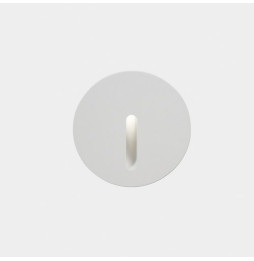 LedsC4 - Empotrable de pared IP66 Bat Round Lineal LED 3 3000K 10lm blanco