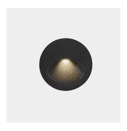 LedsC4 - Empotrable de pared IP66 Bat Round Oval LED 3 2700K 77lm gris urbano