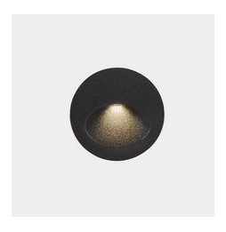 LedsC4 - Empotrable de pared IP66 Bat Round Oval LED 3 3000K 77lm gris urbano