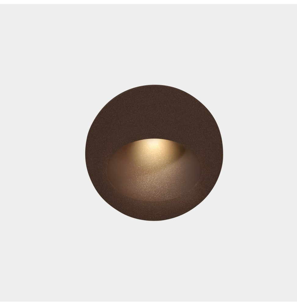 LedsC4 - Empotrable de pared IP66 Bat Round Oval LED 3 4000K 77lm marrón LedsC4 - Empotrable de pared IP66 Bat Round Oval LED 3 4000K 77lm marrón
