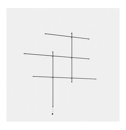 LedsC4 - Aplique Tubs Modular WF Reticle LED 164 blanco cálido 3000K ON-OFF 12027lm negro