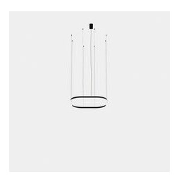 LedsC4 - Luminaria colgante cuadrada Geometric empotrable 1000x1000mm LED 72 blanco cálido 3000K DALI-2 blanco 4609lm
