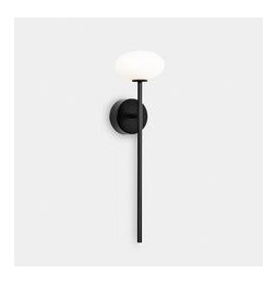 LedsC4 - Aplique IP44 Bloom LED 7.5 blanco cálido 2700K ON-OFF negro 262lm