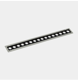 LedsC4 - Luminaria lineal IP65-IP67 Cube Pro Linear Efficiency 1000mm empotrable LED 67.6 blanco cálido 3000K gris 6320lm